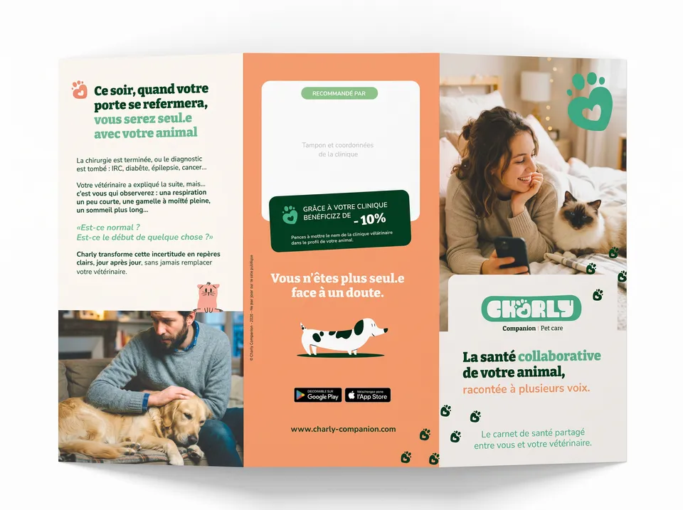 Plaquette publicitaire 3 volets par New tells Studio