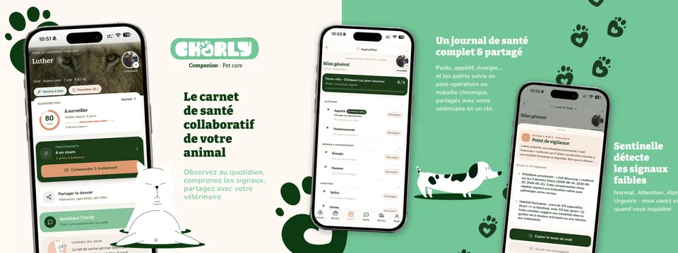 Visuel principal : l'application Charly Companion sur mobile et sur ordinateur