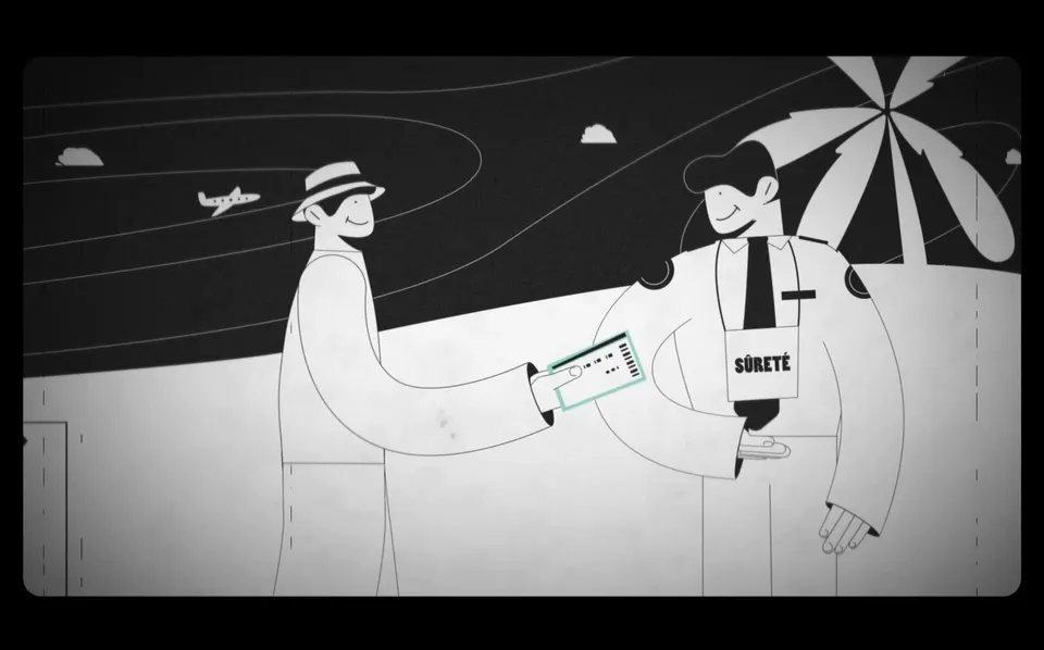 Creation motion design aeroport nice Côte d'Azur sureté par New Tells Studio